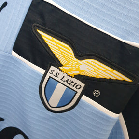 Camisa Lazio Home 1999/00 - Puma Retrô Masculina - Azul/Preta