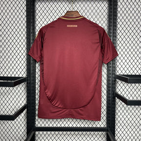 Camisa Roma Home 2024/25 - Adidas Torcedor Masculina - Vermelha/Dourada