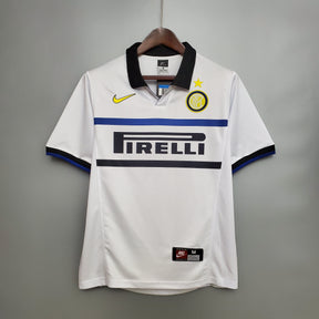 Camisa Inter de Milão Away 1998/99 - Nike Retrô Masculina - Branca/Preta