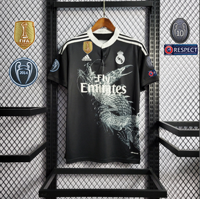 Camisa Real Madrid Third 2014/15 - Adidas Retrô Masculina - Preta/Branca