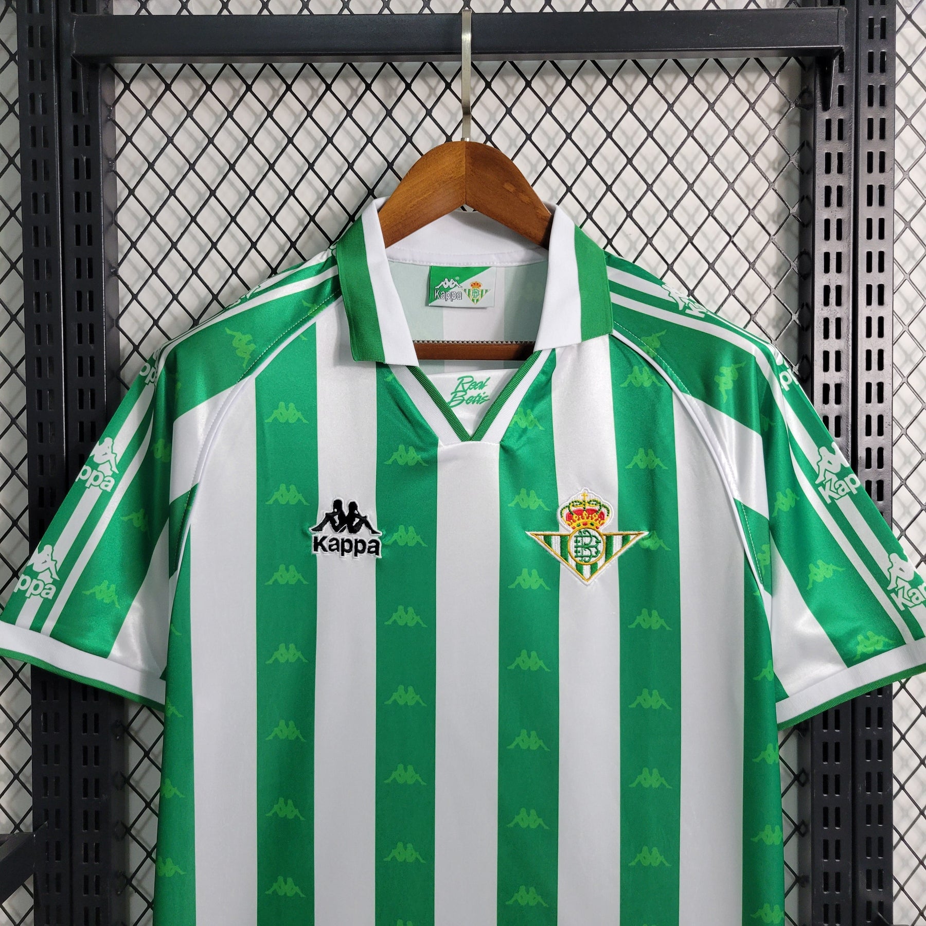 Camisa Real Betis Home 1995/97 - Kappa Retrô Masculina - Branca/Verde