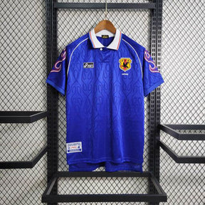 Camisa Seleção Japão Home 1998/99 - Asics Retrô Masculina - Azul/Branca