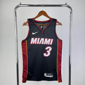 Regata NBA Miami Heat Icon Edition Dwayne Wade Preta