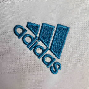 Camisa Real Madrid Home 2017/18 - Adidas Retrô Masculina - Branca/Azul