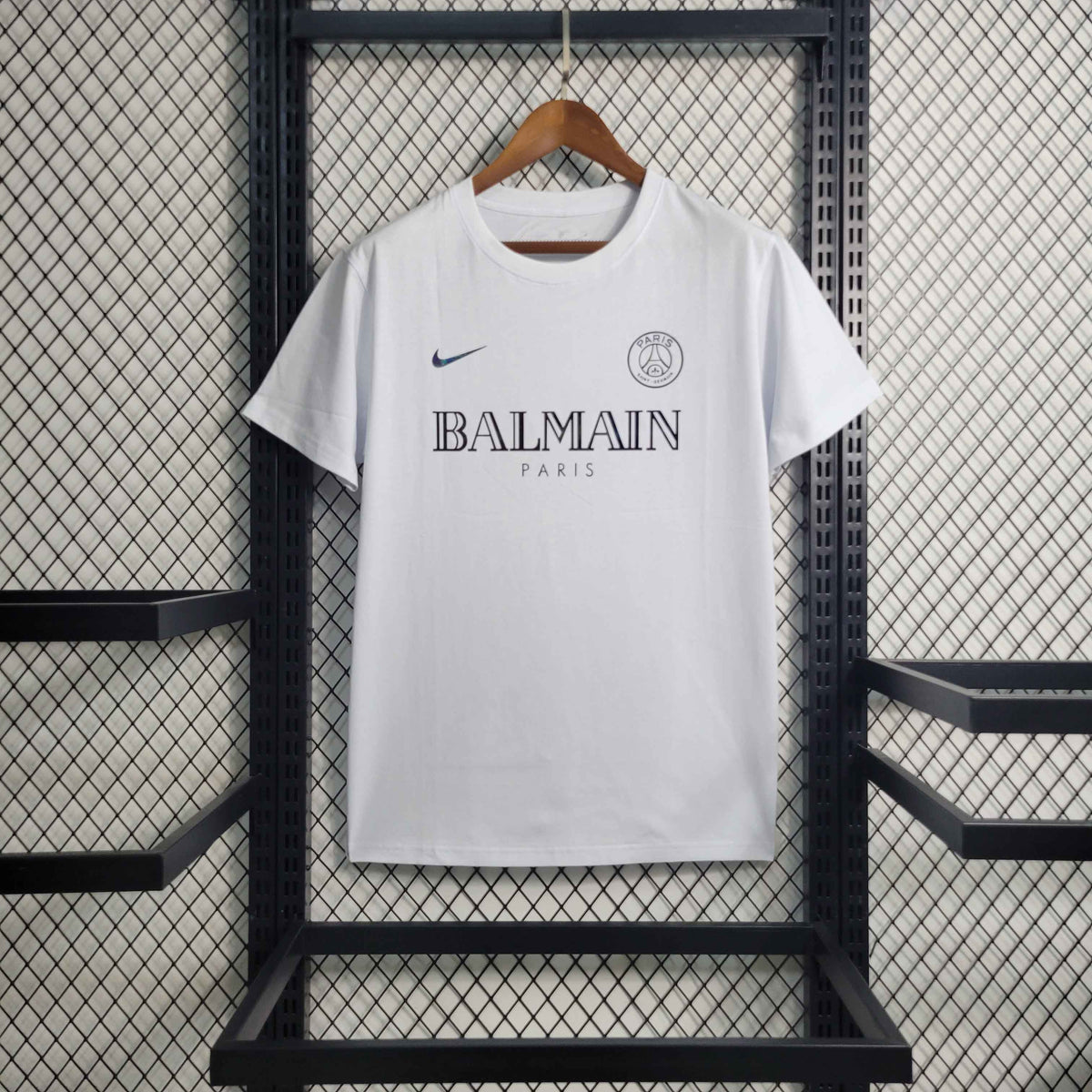 Camisa PSG Edição Balmain 2023/24 - Nike Torcedor Masculina - Branca