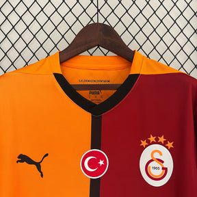 Camisa Galatasaray Home 2024/25 - Puma Torcedor Masculina - Laranja/Vermelha