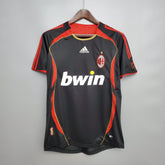 Camisa Milan Away 2006/07 - Adidas Retrô Masculina - Preta/Vermelha