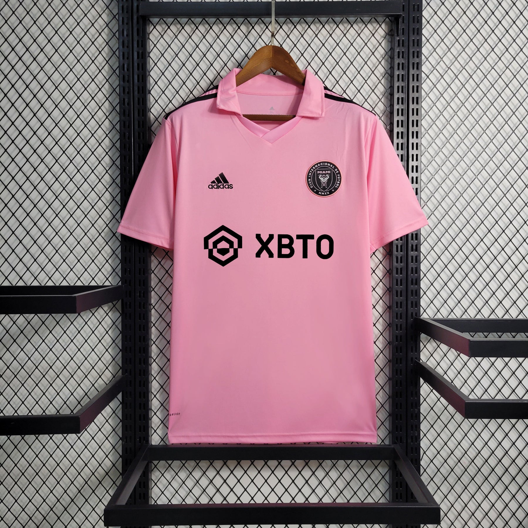 Camisa Inter Miami Home 2022/23 - Adidas Torcedor  Masculina - Rosa/Preta