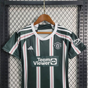 Conjunto Infantil Manchester United II 23/24 Torcedor Unissex