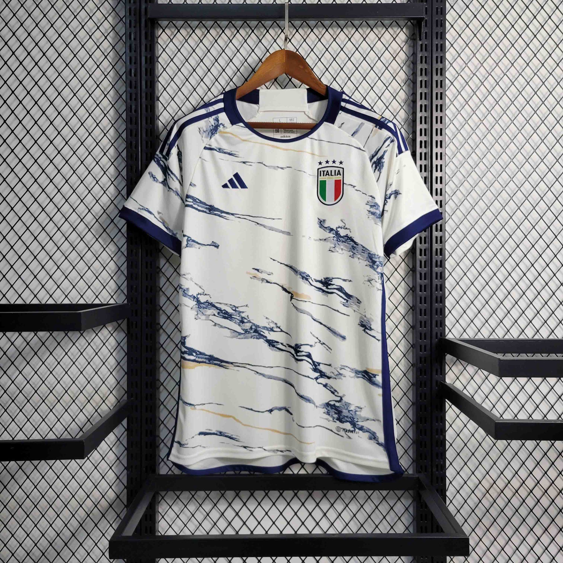 Camisa Seleção Itália Away 2023/24 - Adidas Torcedor Masculina - Branca/Azul