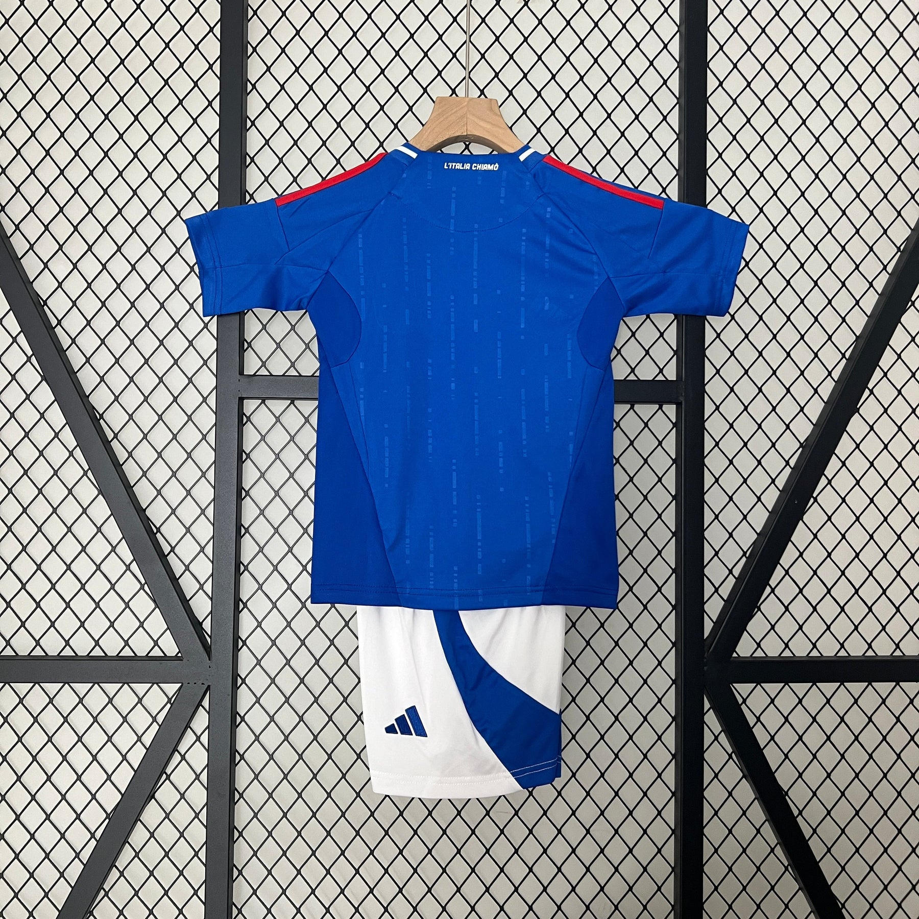 Kit Infantil Seleção Itália Home 2024/25 - Adidas Torcedor - Azul