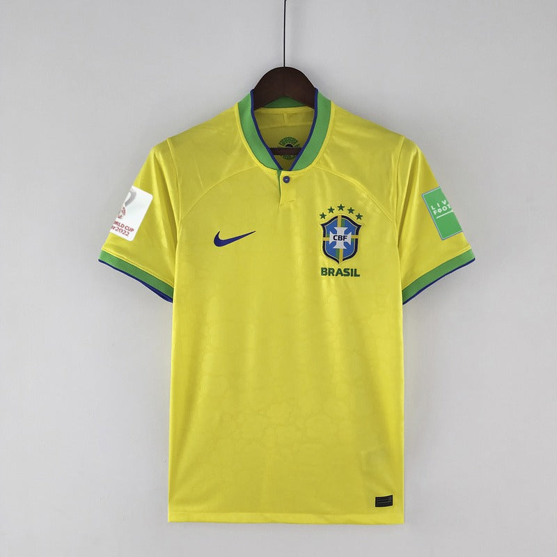 Camisa Seleção Brasil Home 2022 - Nike Torcedor Masculina - Amarela/Verde