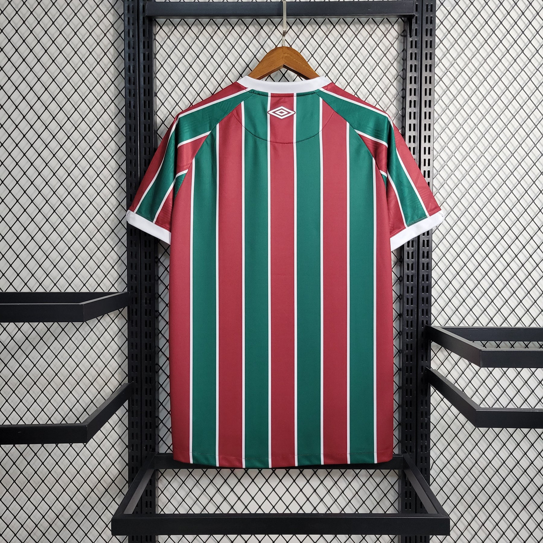 Camisa Fluminense Home 2023/24 - Umbro Torcedor Masculina - Vermelha/Verde