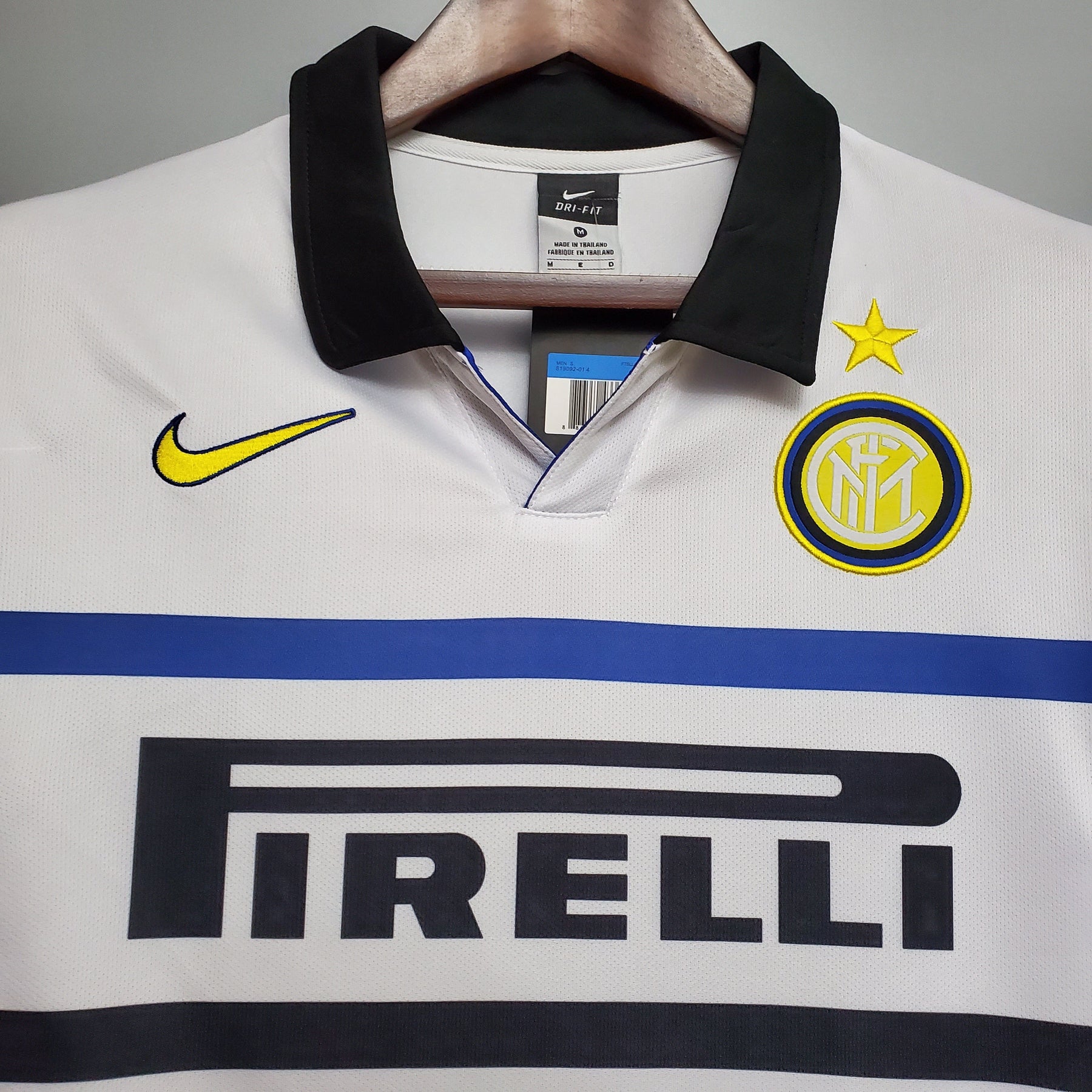 Camisa Inter de Milão Away 1998/99 - Nike Retrô Masculina - Branca/Preta