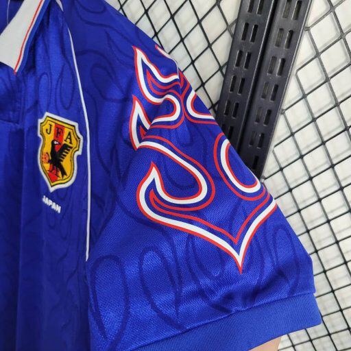 Camisa Seleção Japão Home 1998/99 - Asics Retrô Masculina - Azul/Branca