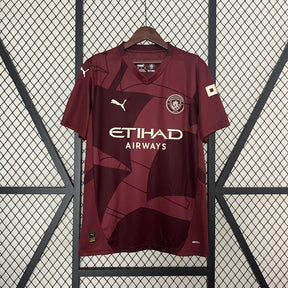 Camisa Manchester City Away 2024/25 - Puma Torcedor Masculina - Bordo