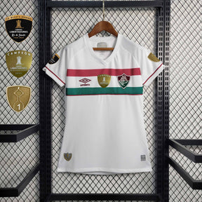 Camisa Fluminense Away 2023/24 - Umbro Torcedor Feminina - Branca/Verde