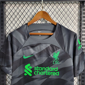 Camisa Liverpool Goleiro 2023/24 - Nike Torcedor Masculina - Preta/Verde