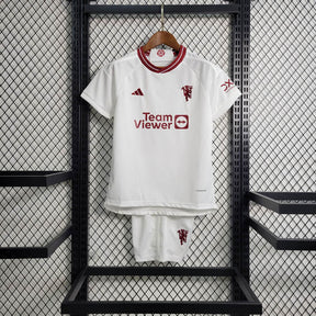 Conjunto Infantil Manchester United III 23/24 Torcedor Unissex