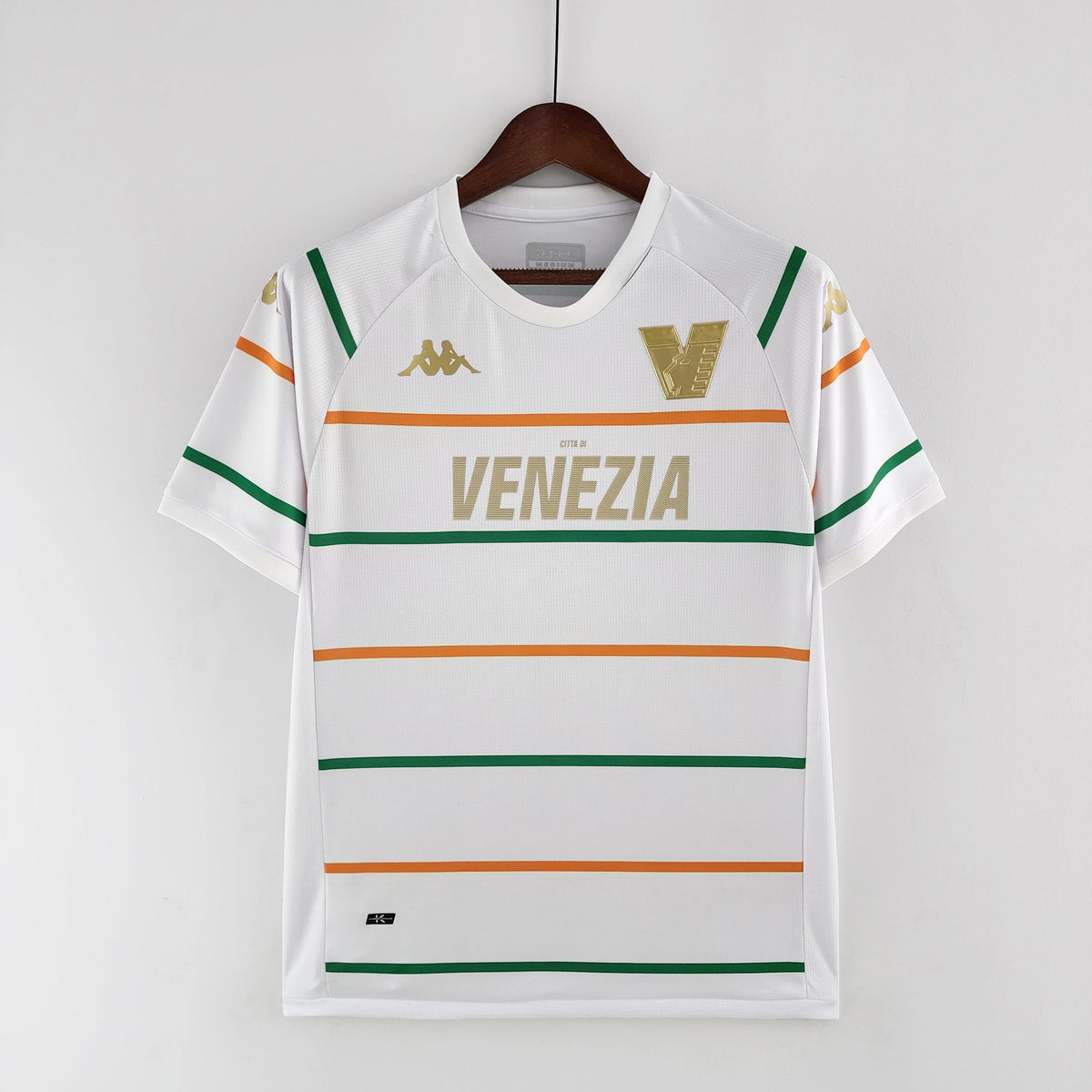 Camisa Venezia Away 2022/23 - Kappa Torcedor Masculina - Branca/Dourada