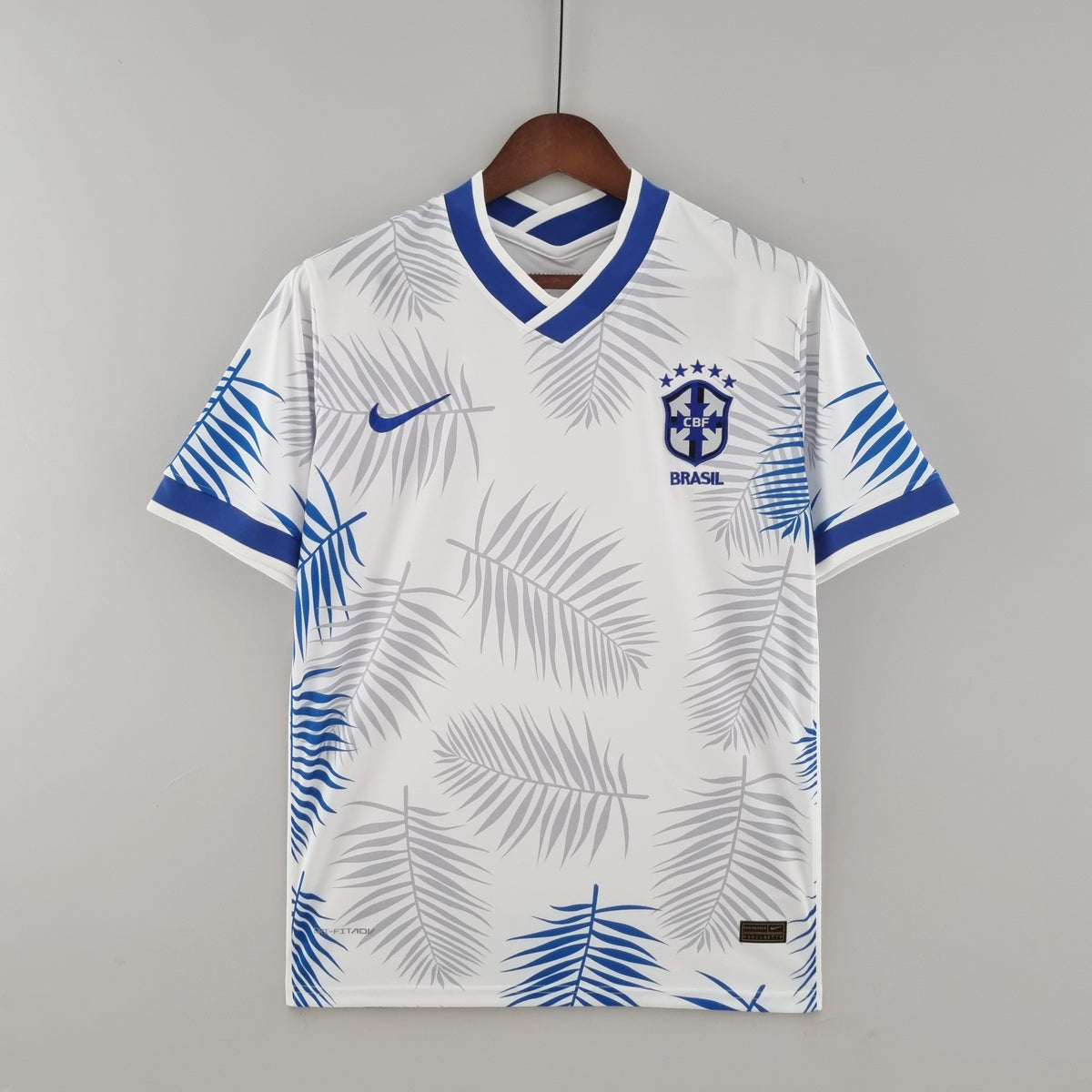 Camisa Seleção Brasil Edição Especial 2022 - Nike Torcedor Masculina - Branca/Azul