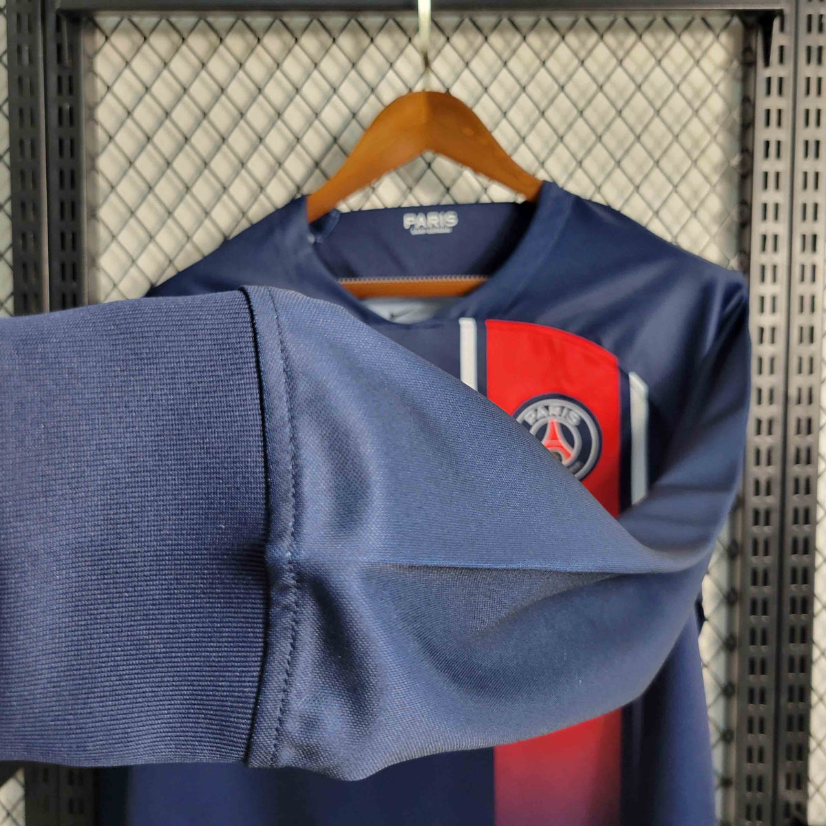 Camisa PSG Manga Longa Home 2023/24 - Nike Torcedor Masculina - Azul/Vermelha