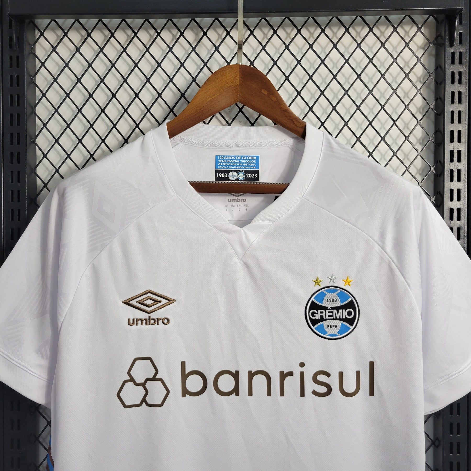 Camisa Grêmio Away 2023/24 - Umbro Torcedor Masculina - Branca