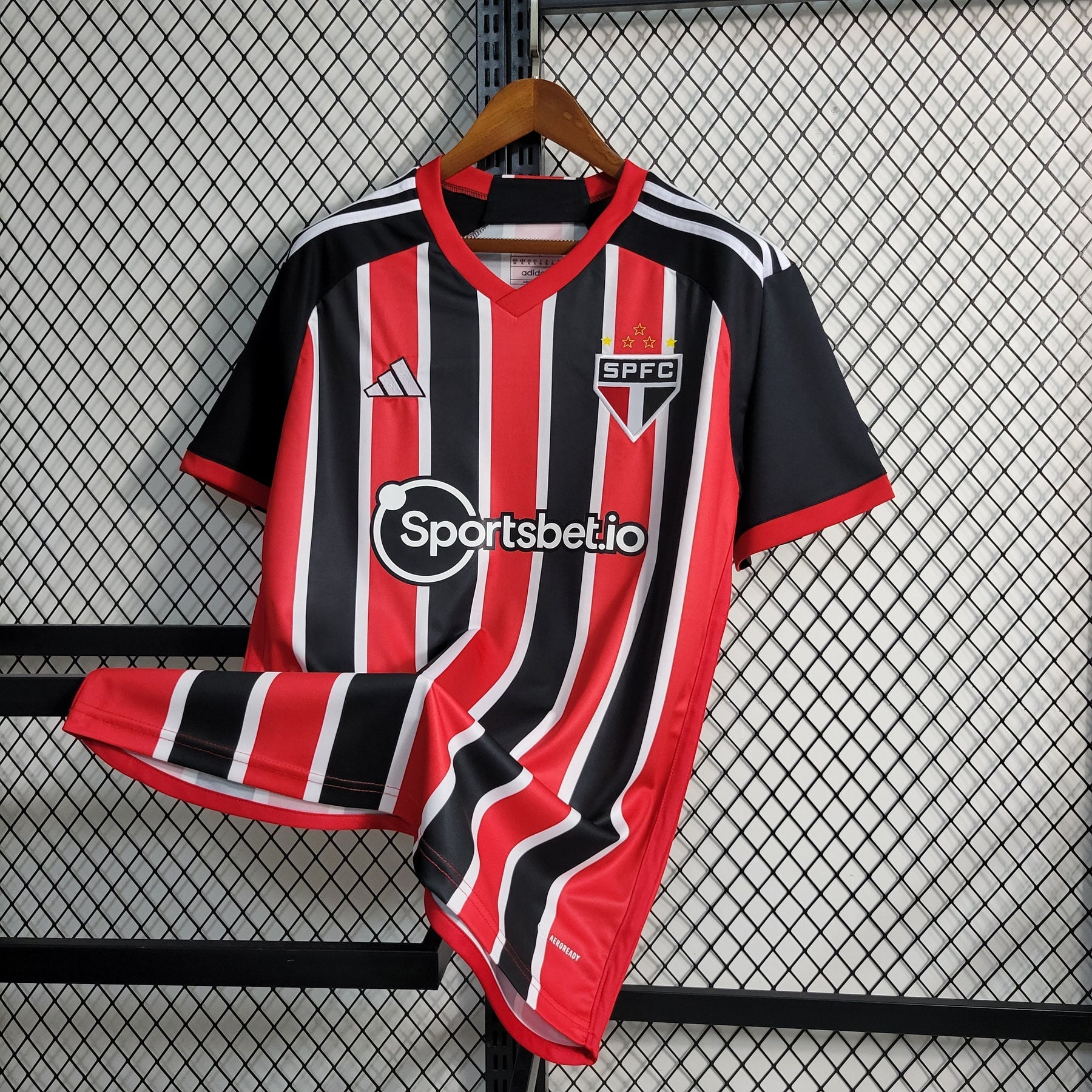 Camisa São Paulo Home 2023/24 - Adidas Torcedor Masculina - Vermelha/Preta