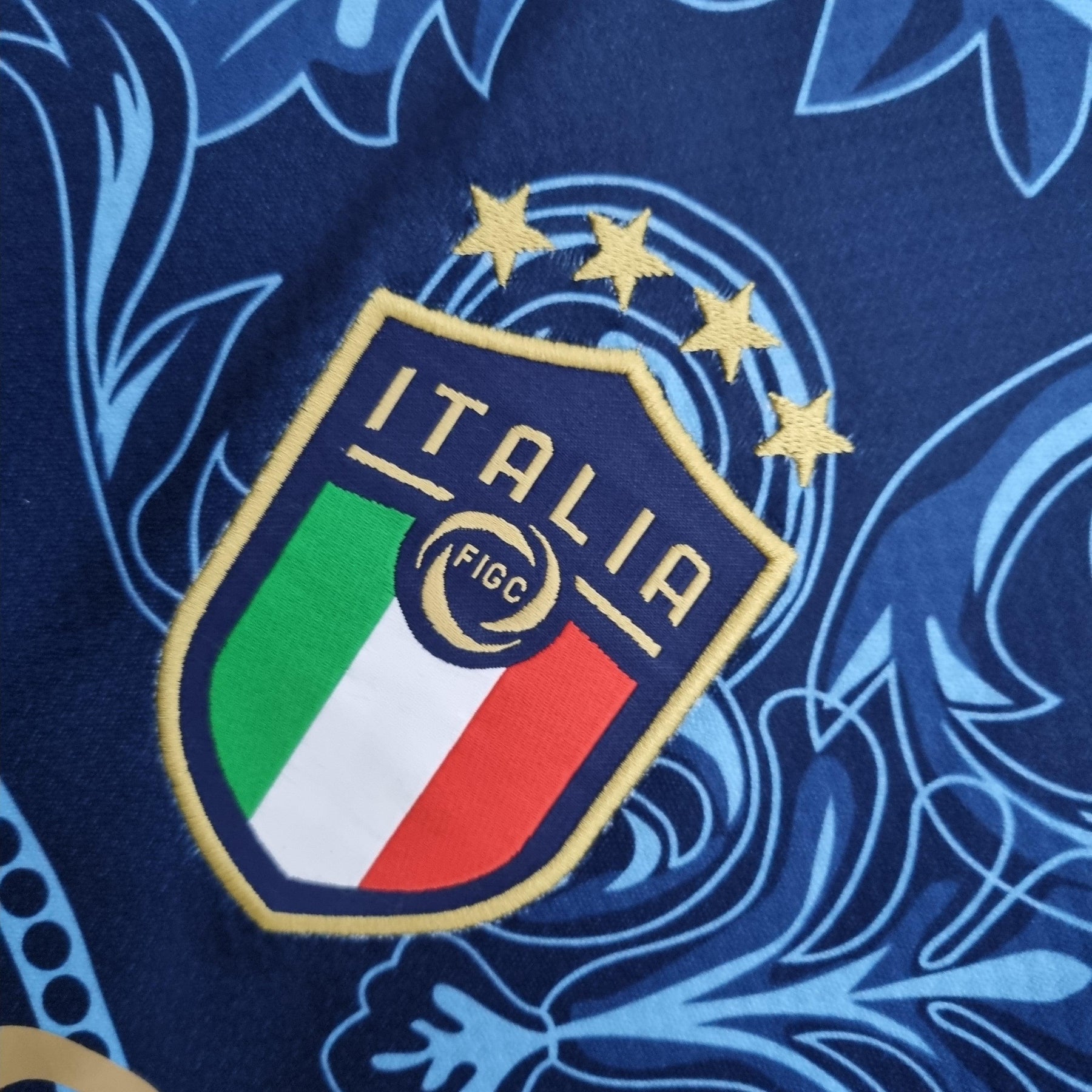 Camisa Seleção Itália 2020/22 - Puma Torcedor Masculina - Edição Especial Versace - Azul