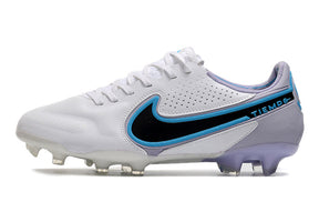 Chuteira Nike Tiempo Legend 9 Elite Branco/Azul