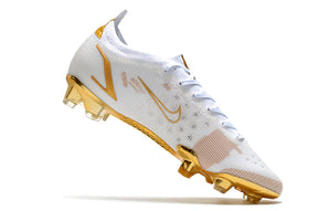 Chuteira Nike Mercurial Vapor 14 Elite Branco/Dourado