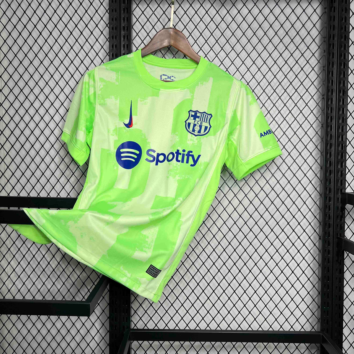 Camisa Barcelona Away 2024/25 - Nike Torcedor Masculina - Verde/Azul