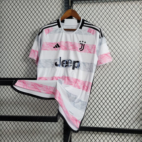 Camisa Juventus Away 2023/24 - Adidas Torcedor Masculina - Branca/Rosa