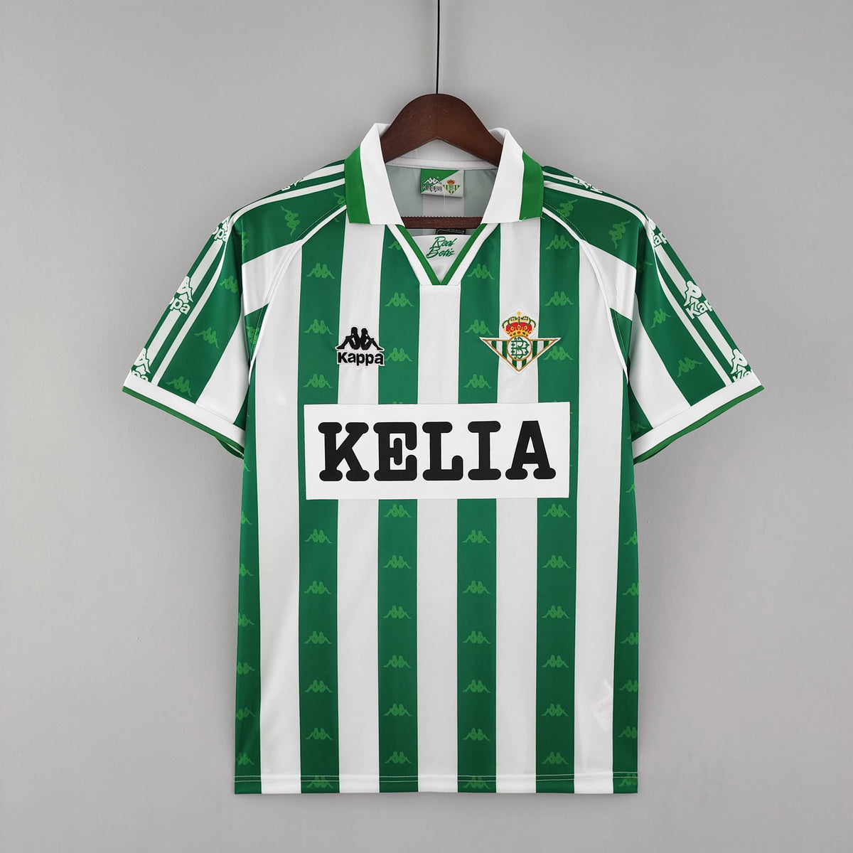 Camisa Real Betis Home 1996/97 - Kappa Retrô Masculina - Branca/Verde