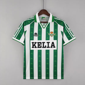 Camisa Real Betis Home 1996/97 - Kappa Retrô Masculina - Branca/Verde