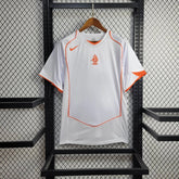 Camisa Seleção Holanda Away 2004 - Nike Retrô Masculina - Branca/Laranja