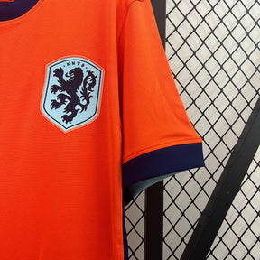 Camisa Seleção Holanda Home 2024/25 - Adidas Torcedor Masculina - Laranja/Azul