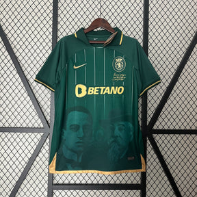 Camisa Sporting Edição Especial 2024/25 - Nike Torcedor Masculina - Verde/Dourado