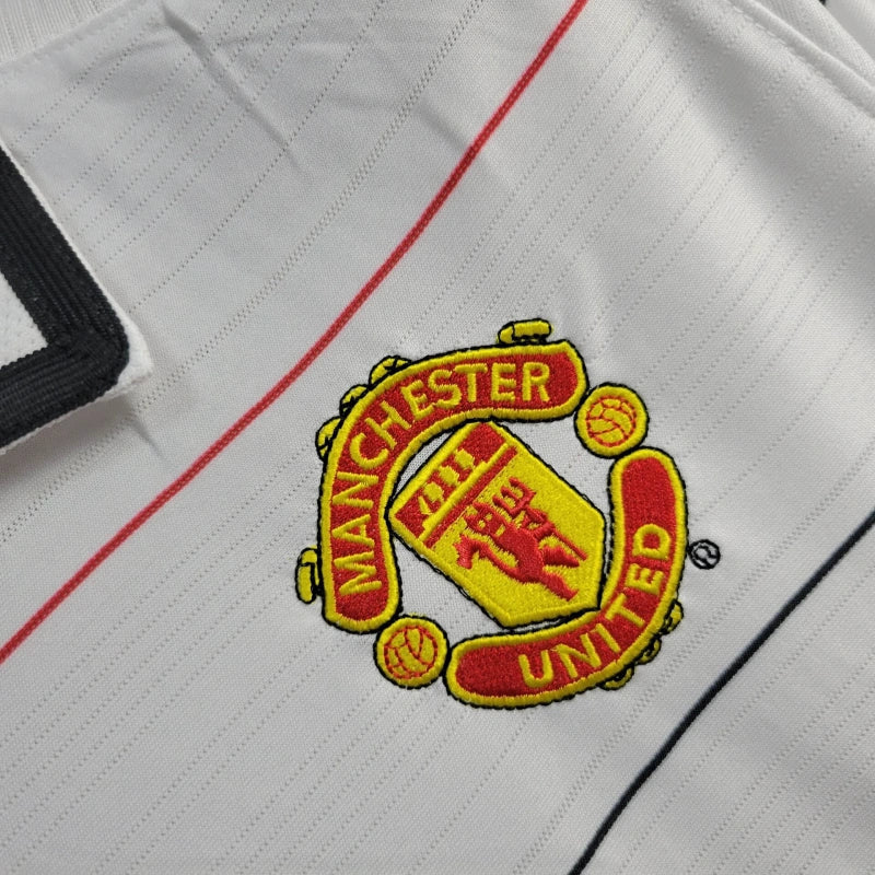 Camisa Manchester United Away 2004/06 - Nike Retrô Masculina - Cinza/Vermelha