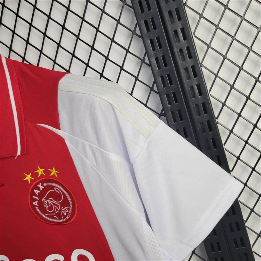 Camisa Ajax Home 2024/25 - Adidas Torcedor Masculina - Vermelha/Branca