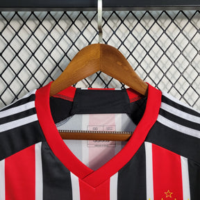 Camisa São Paulo Home 2023/24 - Adidas Torcedor Masculina - Vermelha/Preta