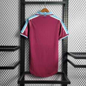 Camisa West Ham Home 1999/01 - Fila Retrô Masculina - Bordo/Azul