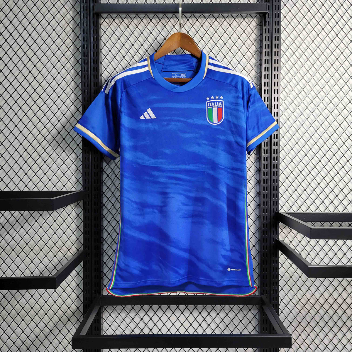 Camisa Seleção Itália Home 2023/24 - Adidas Torcedor Masculina - Azul/Branca