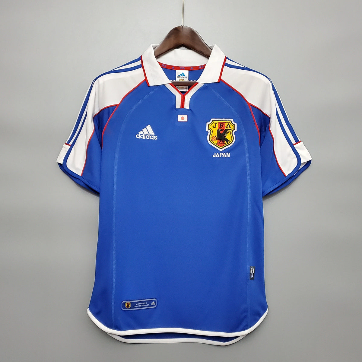 Camisa Seleção Japão Home 2000 - Adidas Retrô Masculina - Azul/Branca