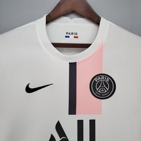 Camisa PSG Away 2021/22 - Nike Torcedor Masculina - Branca/Rosa