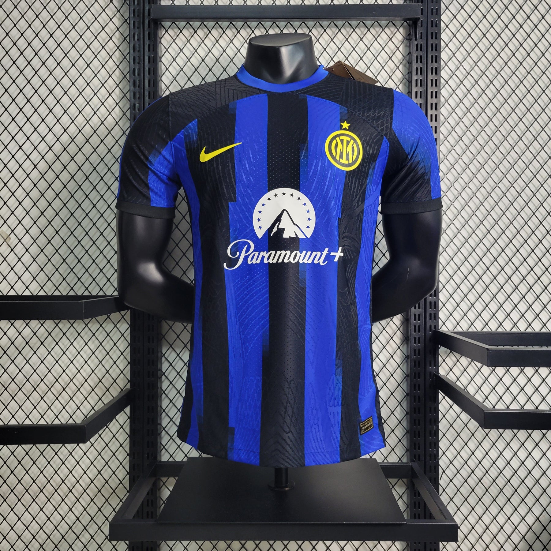 Camisa Inter de Milão Home 2023/24 - Nike Jogador Masculina - Preta/Azul