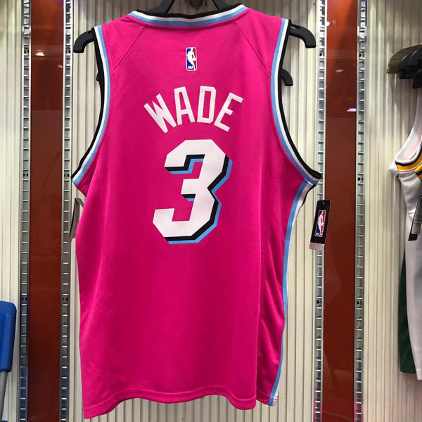 Regata NBA Miami Heat Vice Edition Dwayne Wade Rosa