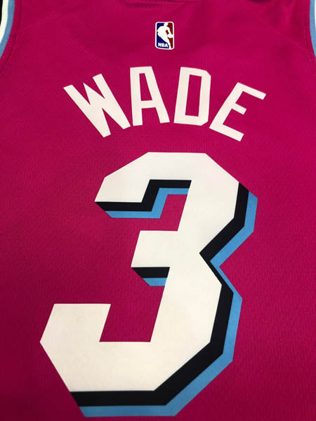 Regata NBA Miami Heat Vice Edition Dwayne Wade Rosa