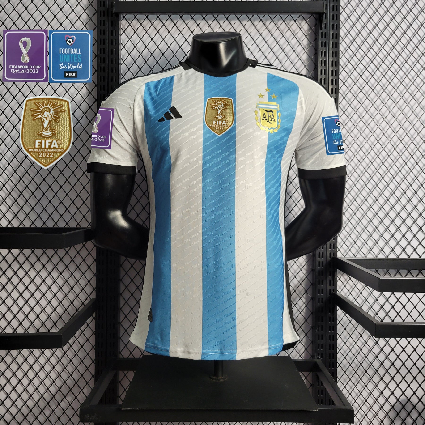 Camisa Seleção Argentina Home 2022/23 - Adidas Jogador Masculina - Azul/Branca