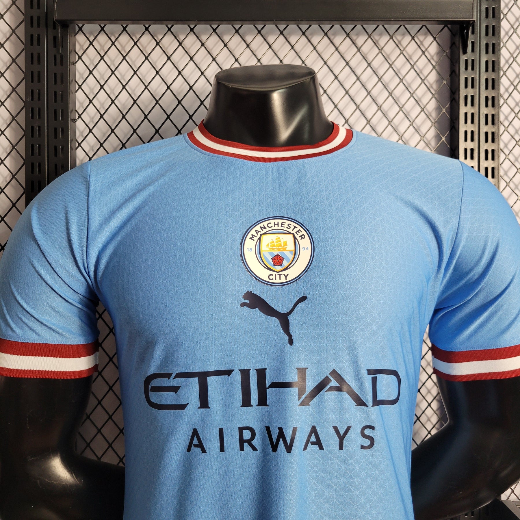 Camisa Manchester City Home 2022-23 - Puma Jogador Masculina - Azul